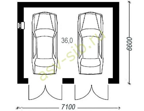 Гараж: планировка